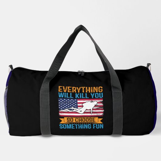 Sac De Sport Plongez Profondément Avec Un Esprit Joyeux (Verso)