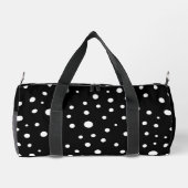 Sac De Sport Points blancs sur fond noir petit (Verso)