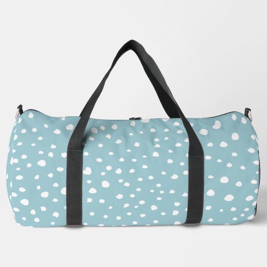 Sac De Sport Points Dalmatiens Bleus, Points Dalmatiens, Impres (Recto)