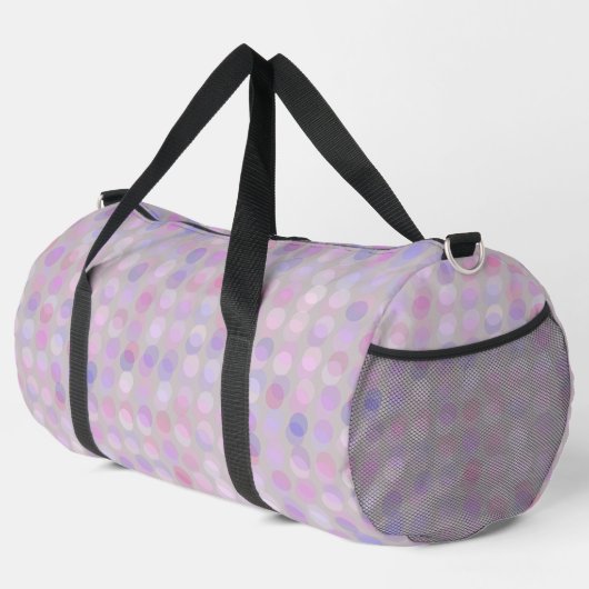 Sac De Sport points roses, violets et gris (Coin droit)