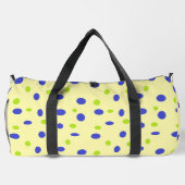 Sac De Sport Points verts et bleus sur le jaune (Verso)