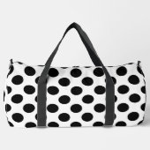 Sac De Sport Pois, Motif Polka Dot, noir et blanc (Recto)