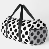 Sac De Sport Pois, Motif Polka Dot, noir et blanc (Coin droit)