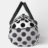 Sac De Sport Pois, Motif Polka Dot, noir et blanc (Droite)