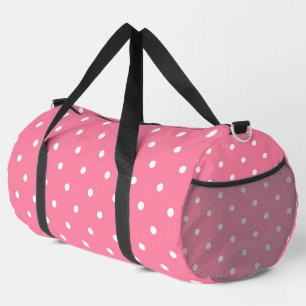 Sac De Sport Pois rose et blanc doux