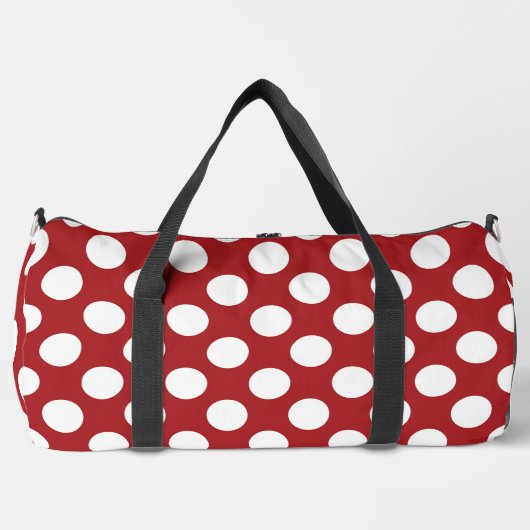 Sac De Sport Pois rouges, Motif à points polka, points, pointil (Recto)