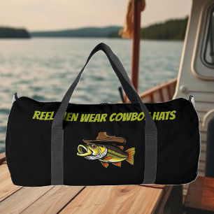 Sac De Sport Poisson amusant avec un Casquette cowboy