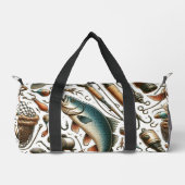 Sac De Sport Poisson Personnalisé Accompagner Pêcheur Duffle Sa (Recto)