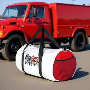 Sac De Sport Pompier Fier Drapeau Américain Héros