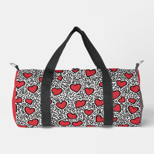 Sac De Sport Pop Art Heart Motif