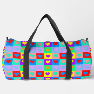 Sac De Sport Pop Art Heart Motif