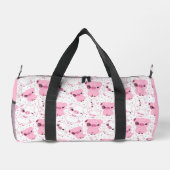Sac De Sport Porcs en rose et blanc (Verso)