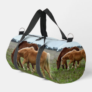 Sac De Sport Poulain Palomino Et Jument Alezan,