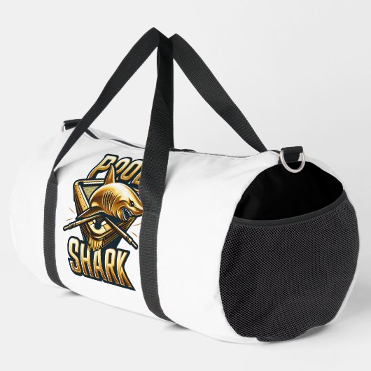 Sac De Sport Predatory Puck, Shark Swings Stick (Coin droit)