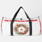 Sac De Sport Print Cut Sew Bag- Personalized Tropical Xmas Bag (Verso)