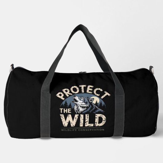 Sac De Sport Protect Wild Wildlife Conservation Wolf (Recto)