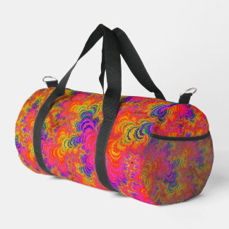 Sac De Sport Psychédélique Funky Hippie Boho Neon arc-en-ciel F