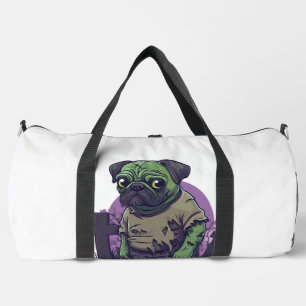 Sac De Sport Pug zombie � Drôle de chien d'Halloween non mort