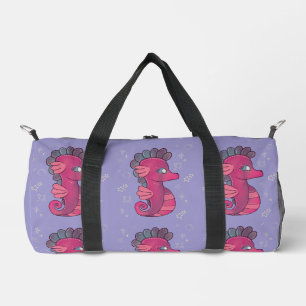 Sac De Sport Punky Seahorse Hippocampe Rose Mignon