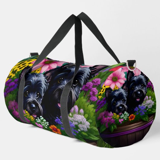 Sac De Sport Puppies écossaises mignonnes (Coin gauche)