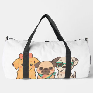 Sac De Sport Puppy Pals � Trio de chiens mignons dans un style