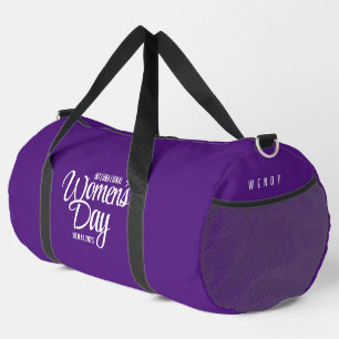 Sac De Sport Purple Script Journée internationale de la femme 8