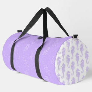 SAC DE SPORT PURPLE SEAHORSE ET THÈME SOUS-MARIN