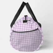 Sac De Sport Purple White Checker Diamond Pattern Large (Droite)