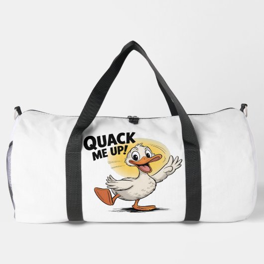 Sac De Sport Quack Me Up Funny Duck Design (Verso)