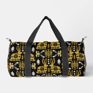 Sac De Sport Rabbit Nordic Scandinavian Folk Art