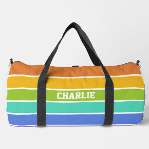 Sac De Sport Rainbow Colours nom personnalisé