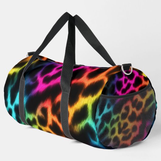 Sac De Sport Rainbow Glow Leopard Print (Coin droit)