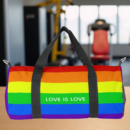 Sac De Sport Rainbow Love is Love Gay pride