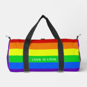 Sac De Sport Rainbow Love is Love Gay pride (Recto)