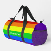 Sac De Sport Rainbow Love is Love Gay pride (Coin droit)
