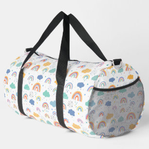 Sac De Sport Rainbows, Raindrops, Clouds et Stars Motif