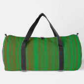 Sac De Sport Rayures Vert Marron Large (Verso)