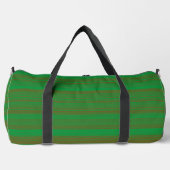 Sac De Sport Rayures Vert Marron Large (Recto)