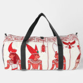 Sac De Sport Red Ancient Print Duffel Bag (Verso)