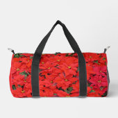 Sac De Sport Red Poinsettias I Christmas Holiday Floral Photo (Recto)