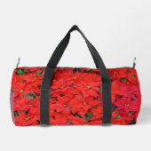 Sac De Sport Red Poinsettias I Christmas Holiday Floral Photo (Verso)