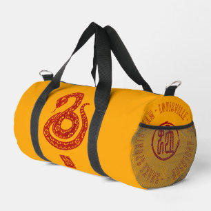 Sac De Sport Red Snake style découpe papier Gym DB