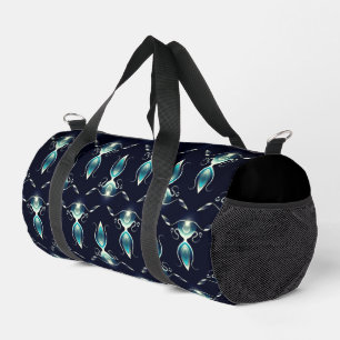 Sac De Sport Regard élégant de pierres bleues avec lumière écla