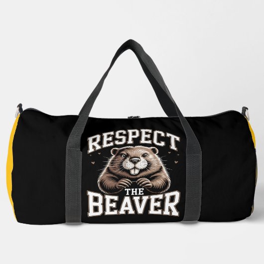 Sac De Sport Respectez Le Castor (Recto)