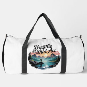 Sac De Sport "Respirez l'Air Sauvage" - Aventure au Lac de Mont