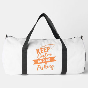 Sac De Sport restez calme et allez à la pêche