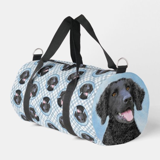 Sac De Sport Retriever recouvert de boue peint art original chi (Coin gauche)