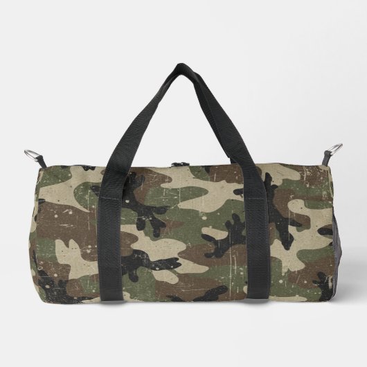 Sac De Sport Retro Military Camouflage Pattern (Recto)
