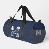 Sac De Sport Rétro minimaliste monogramme (Coin droit)