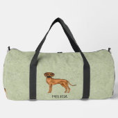 Sac De Sport Rhodesian Ridgeback mignon chien Brown avec nom ve (Recto)